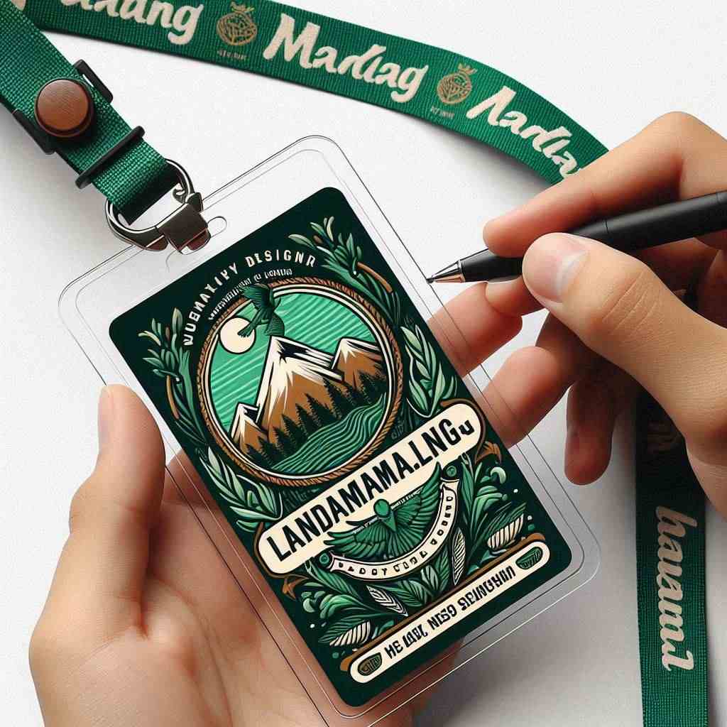 Cetak lanyard Card